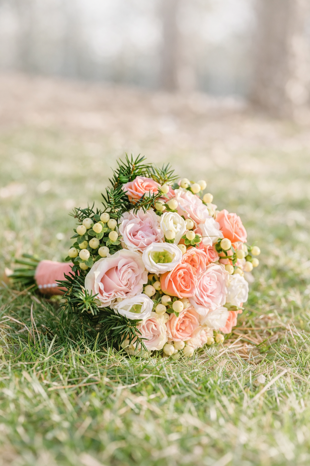 blush bridal bouquet