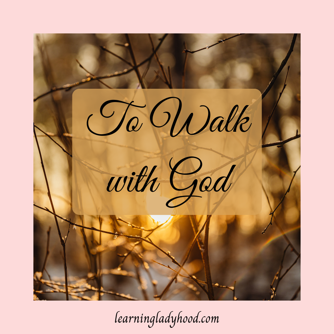 To Walk with God