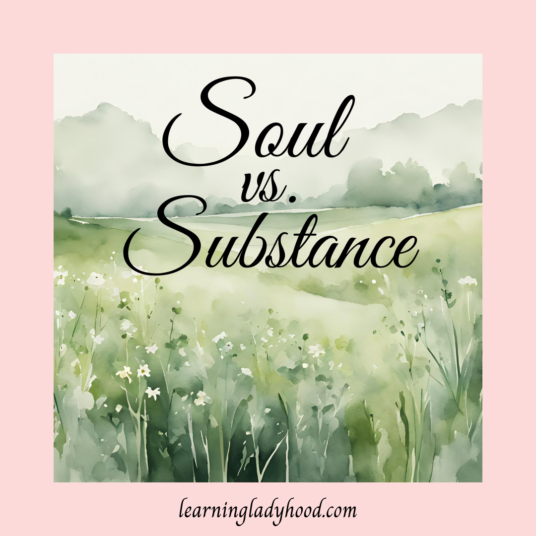 Soul vs. Substance