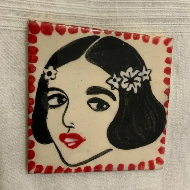 Female Face Tile