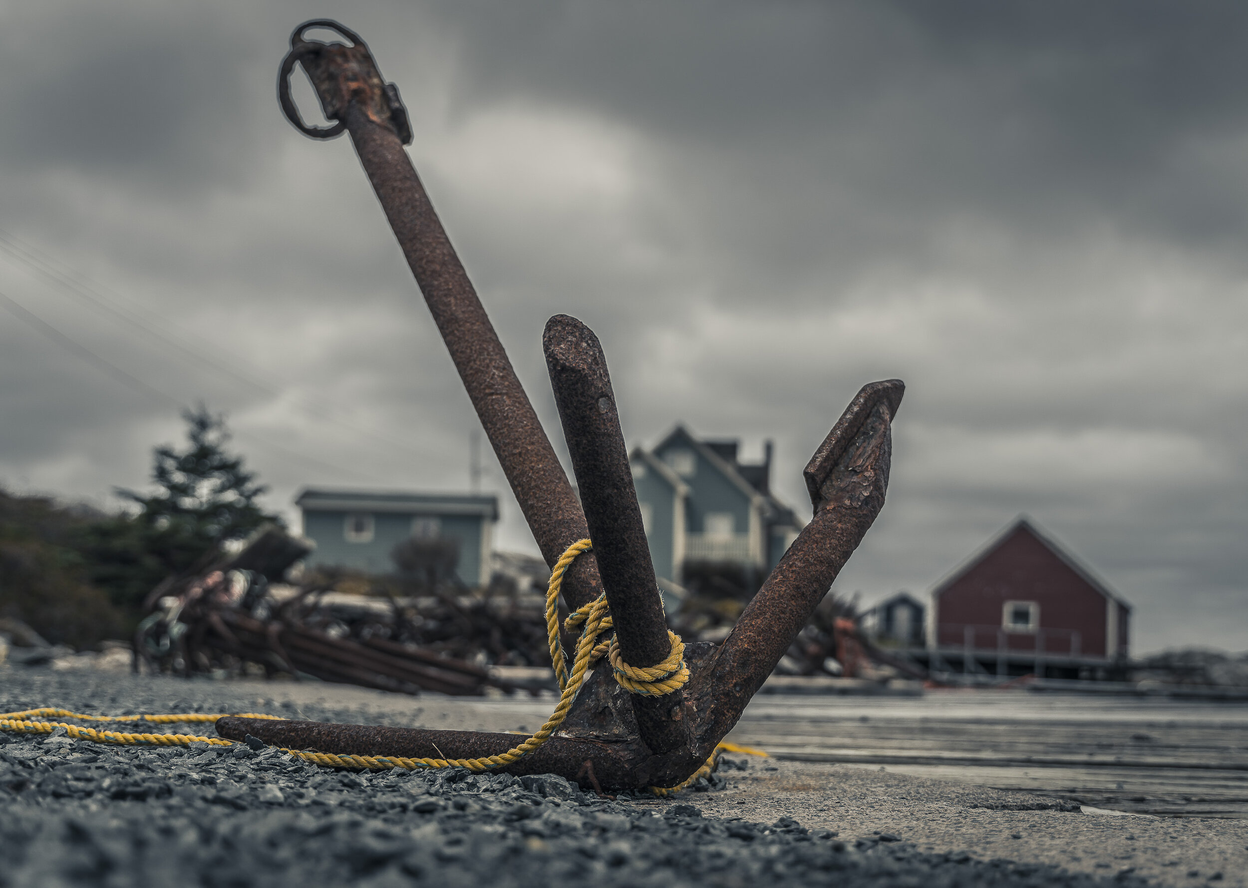 Peggy's Cove on a moody day
