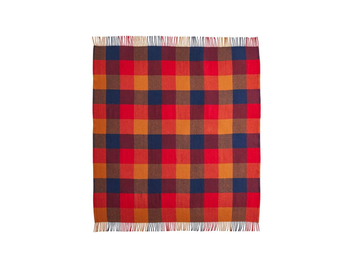 Pendleton Eco-Wise 100% Wool Throw in Copper and Red colour