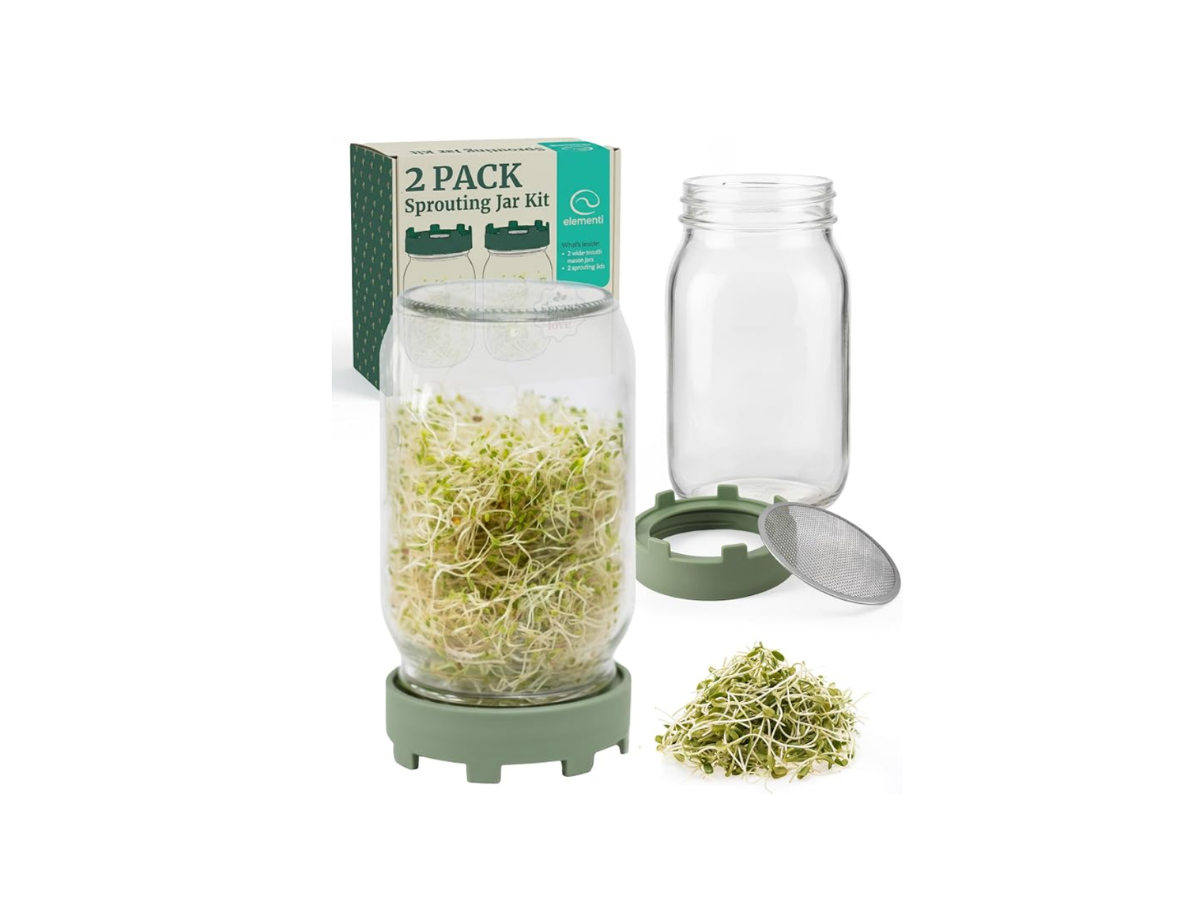Elementi Sprouting Mason Jar Kit