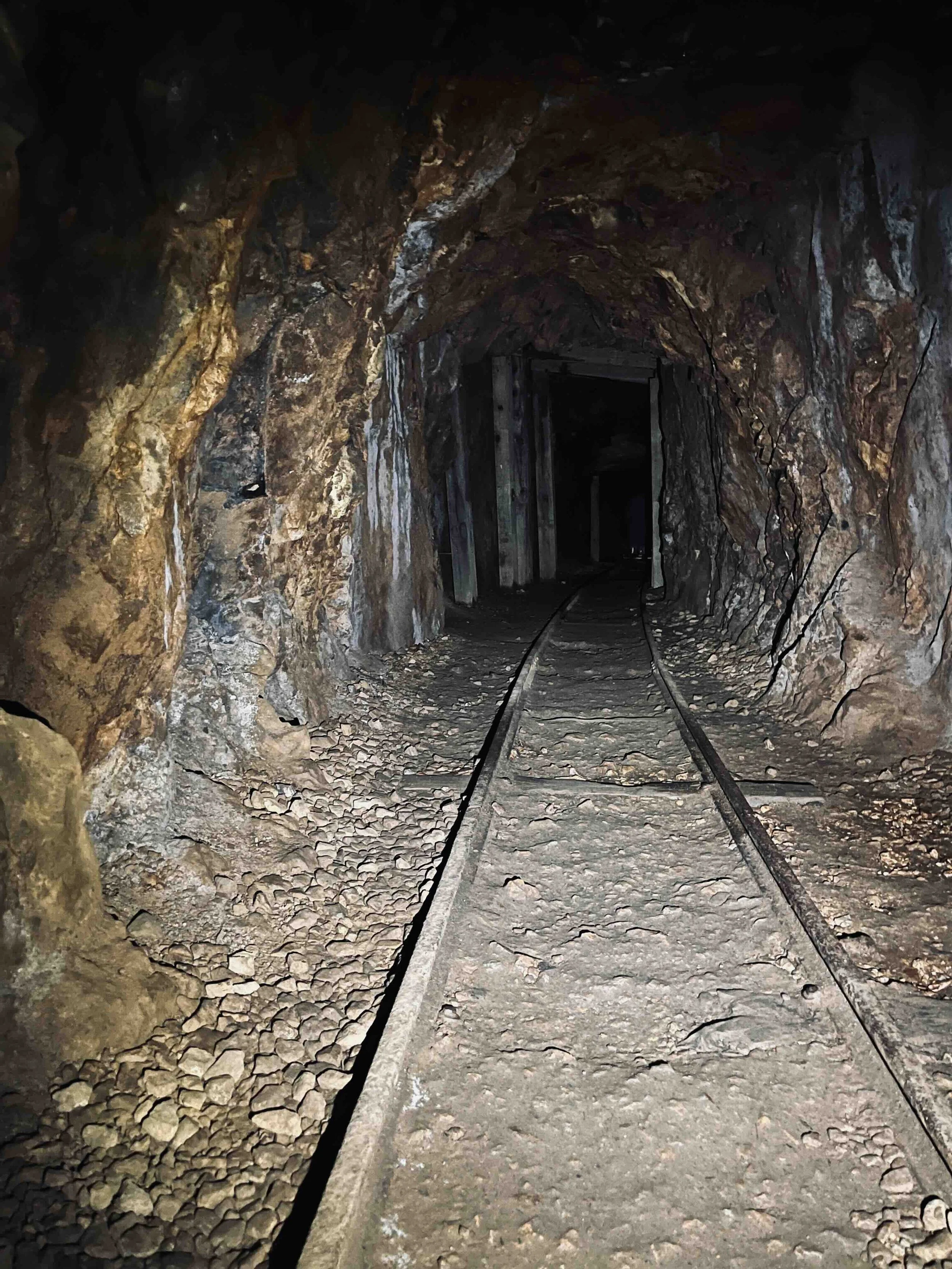 Old mining tunnels in New Zealand