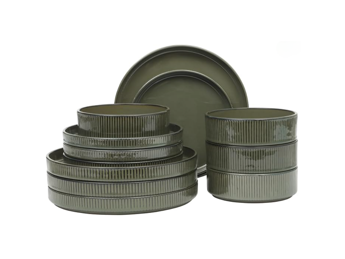 Gibson Townscape 12 Piece Stoneware Dinner Set