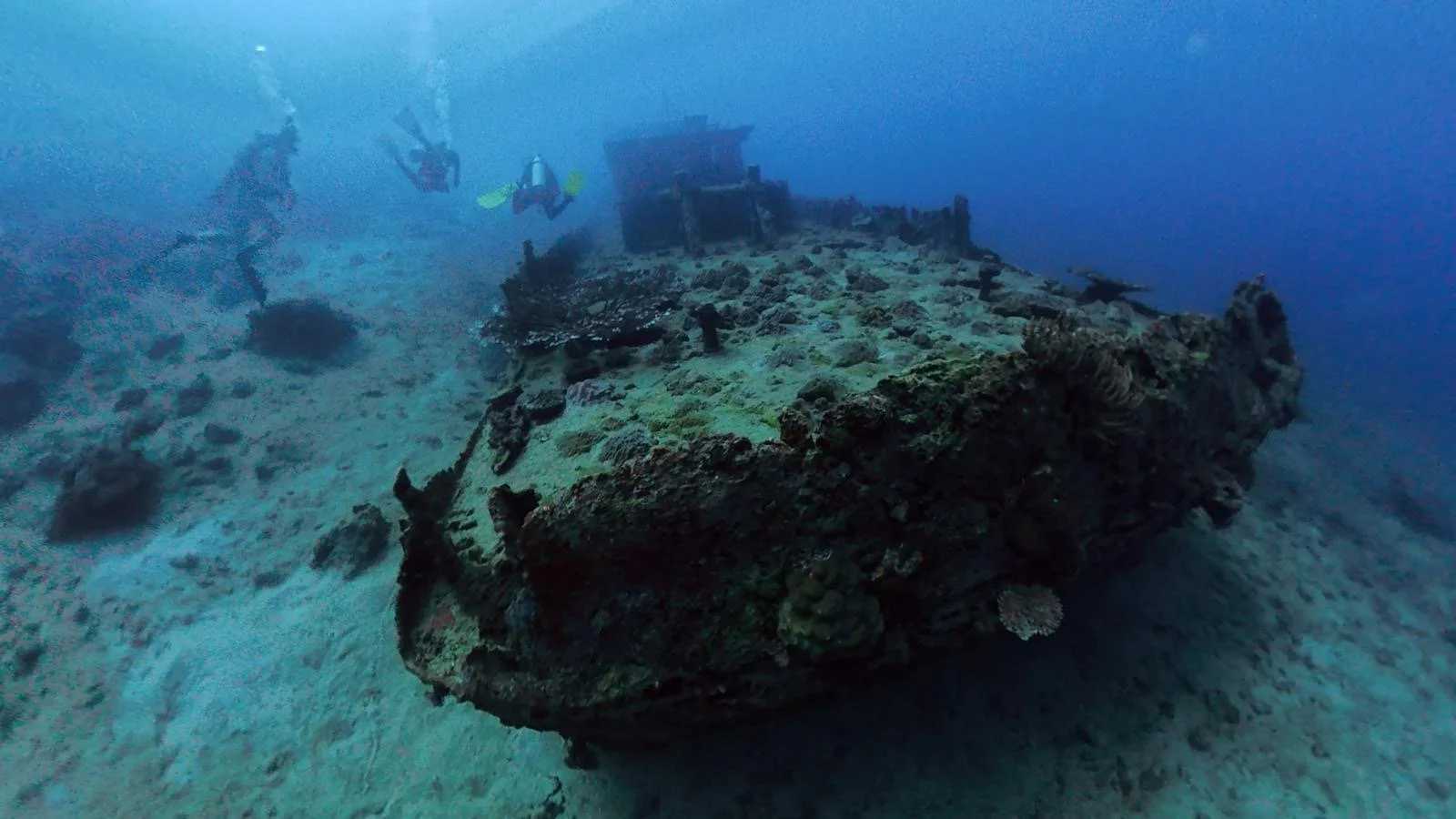 The stern of the Bonzer wreck