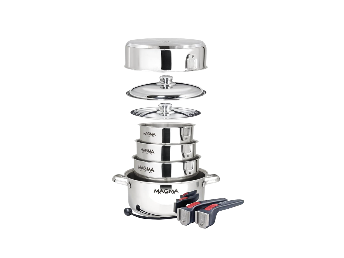 Magma stainless steel nesting cookware set