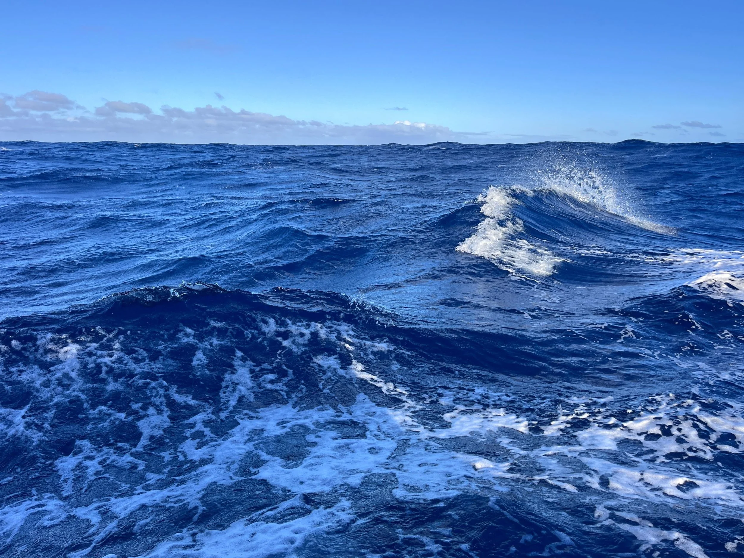 Sunlight on the open ocean is reflective
