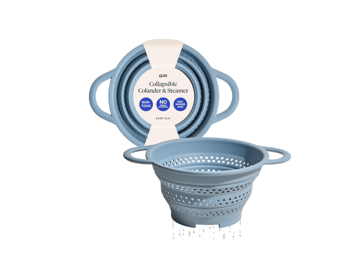 GIR Collapsible Colander in colour slate