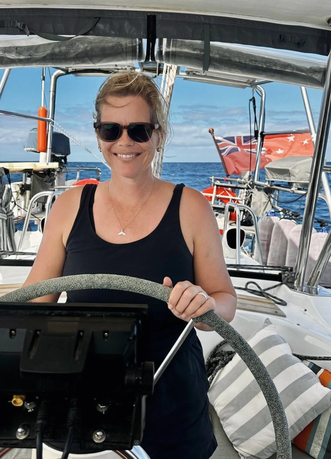Tara Cooney on helm sailing