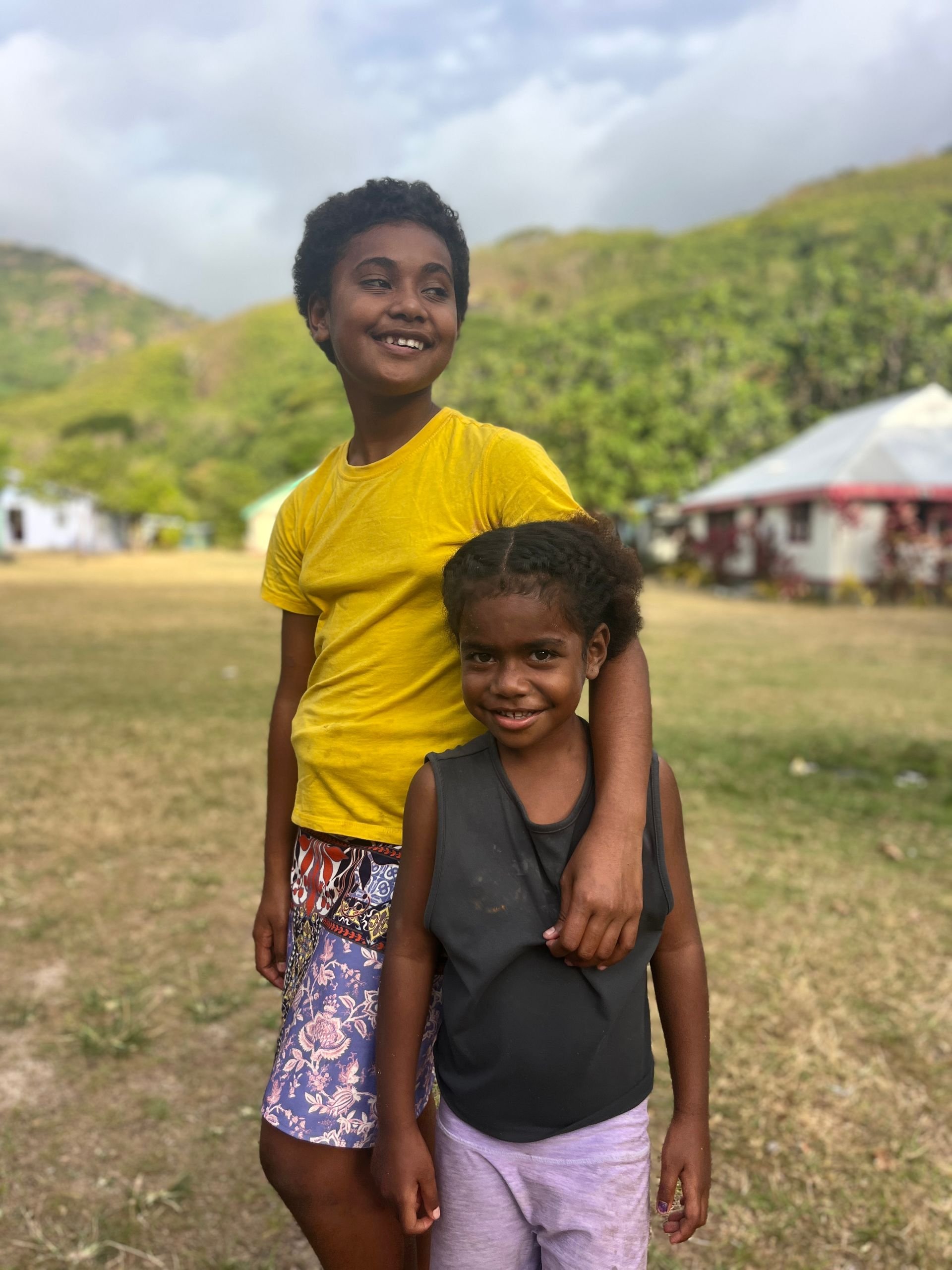 Hanging out with Nalauwaki Bay village kids