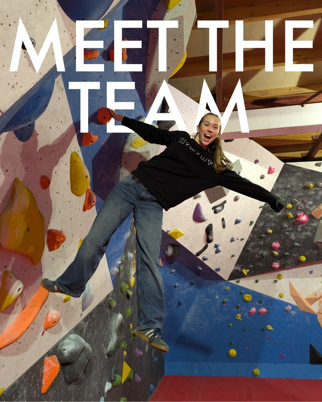 🎉 MEET THE TEAM 🎉 Introducing one of our newest team members, Bea!

�&quot;Hi I&rsquo;m Bea. I&rsquo;m new to working at High Sports but I&rsquo;ve been climbing regularly here since 2021. 
Although I&rsquo;m trying to improve my overhang climbing,