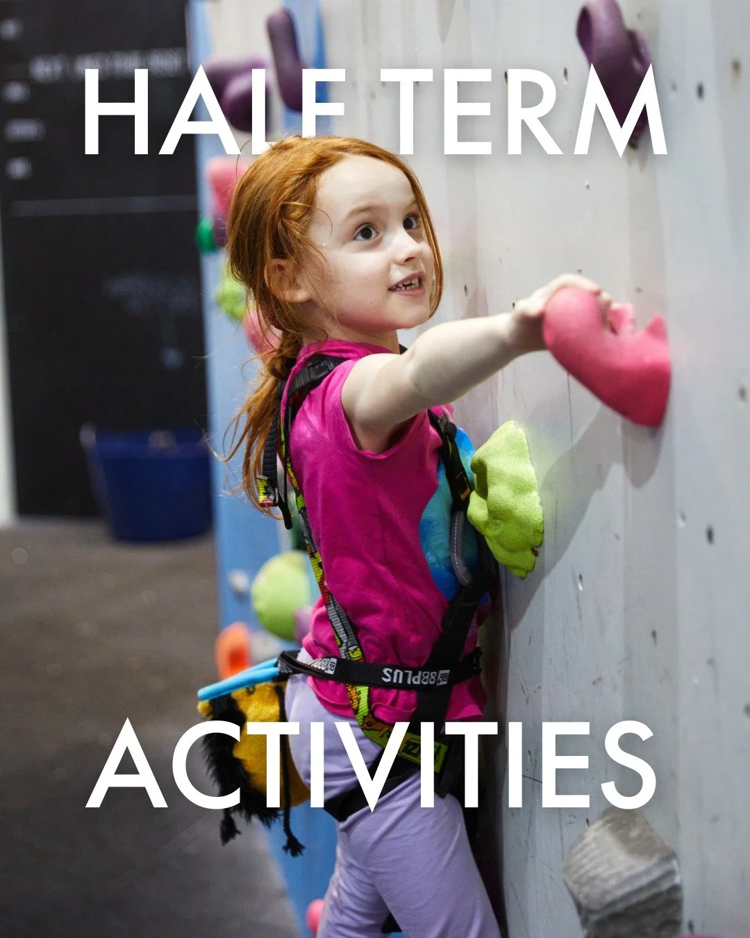 Our February half term holiday activities are now available to be booked! 

Options include:

- 1 hour taster sessions - Available for the age ranges of 4-7 yrs, 7 + yrs, or Families. This exciting 60 minute session gets everyone climbing on our rope