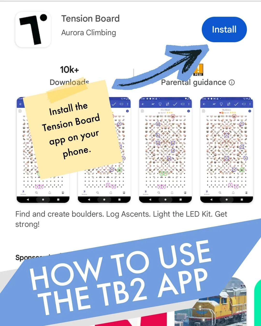 We assume you're just as excited about our new TB2 as we are, so here's a quick step by step guide on how to get yourself set up on the Tension Board app so that you can jump straight on it.