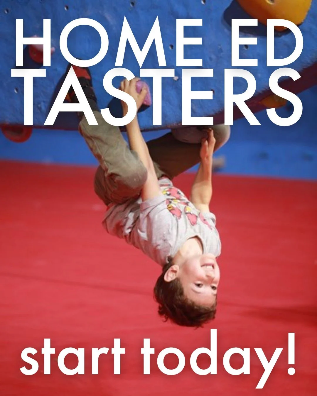 Our Home Ed taster sessions start today! 

Just one off sessions with no commitment, the perfect way to see whether they could work for you!

We still have spaces available on a few sessions, including: 

Tuesday 14th - 2:45 pm to 4:15 pm (8-14 yrs)
