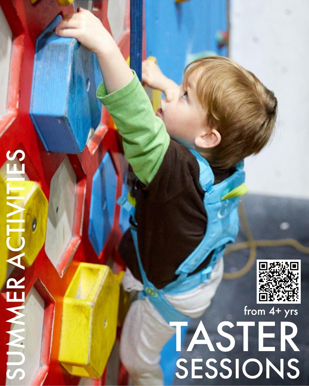 Our taster sessions are the perfect, fun summer holiday activity where in 1 hour you, or your child (or together if you get a family taster!), get to experience climbing under the supervision of an instructor and try out different areas of the centre