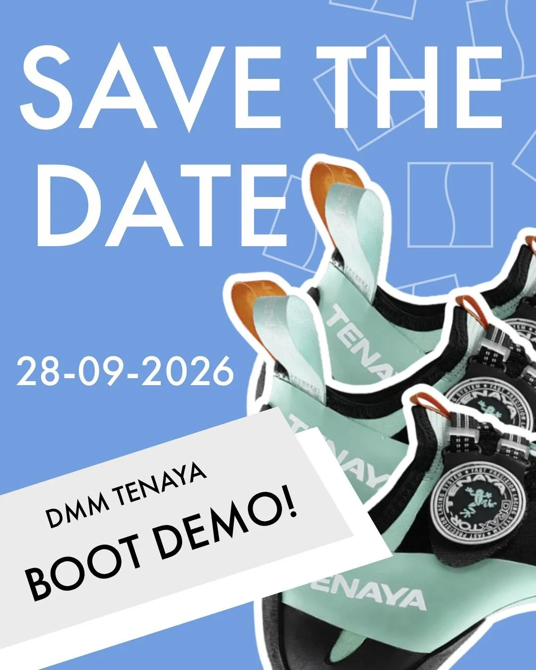 A match made in heaven? Find out for yourself! We're very excited to announce we will be hosting a DMM Tenaya boot demo evening on Monday 28th September. Come along to try them out, take part in various challenges and tackle the YCA routes. More deta