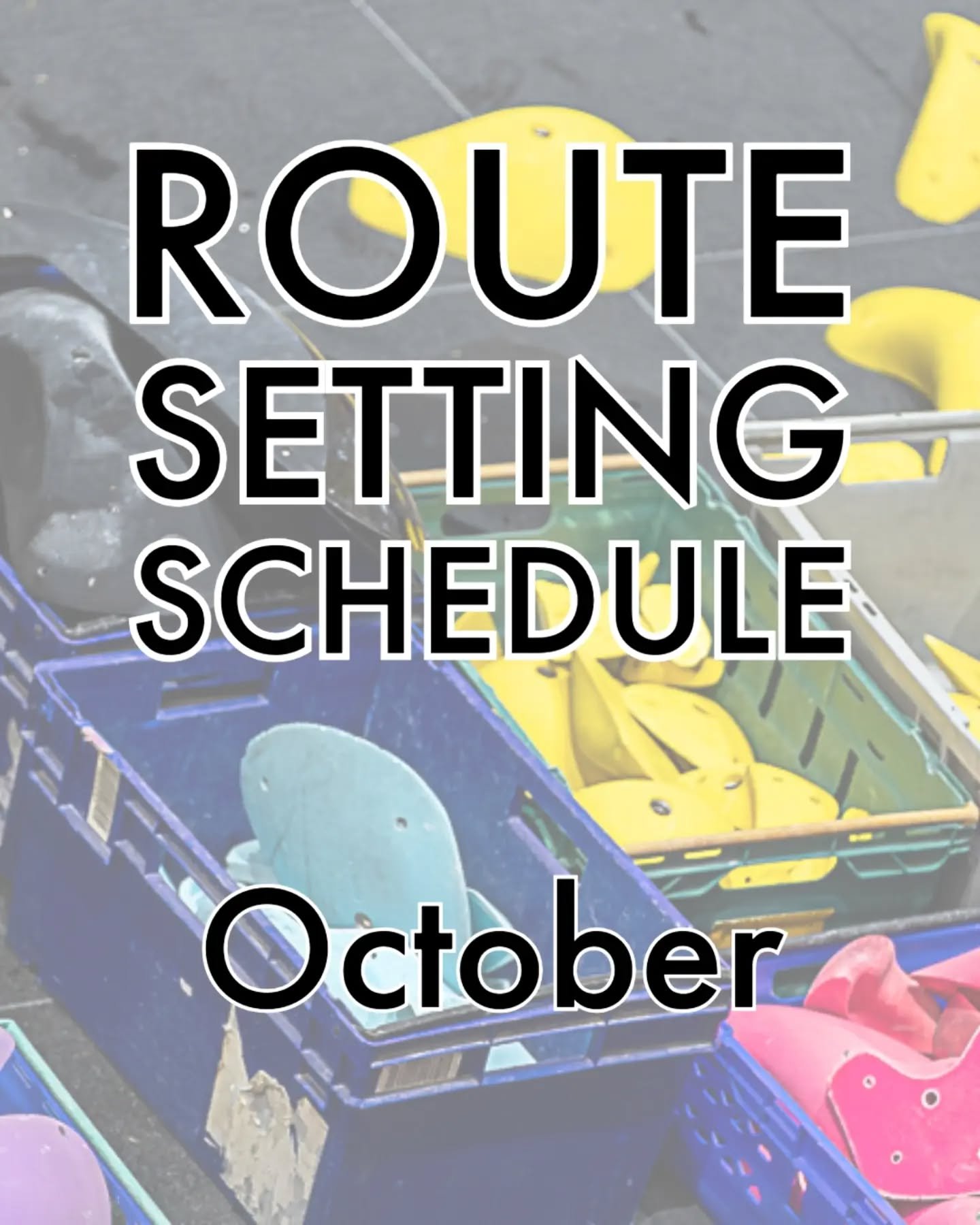 Lots of setting taking place this month. 

We started strong this week filling in from the YCS at the weekend so loads of new routes for you to try!