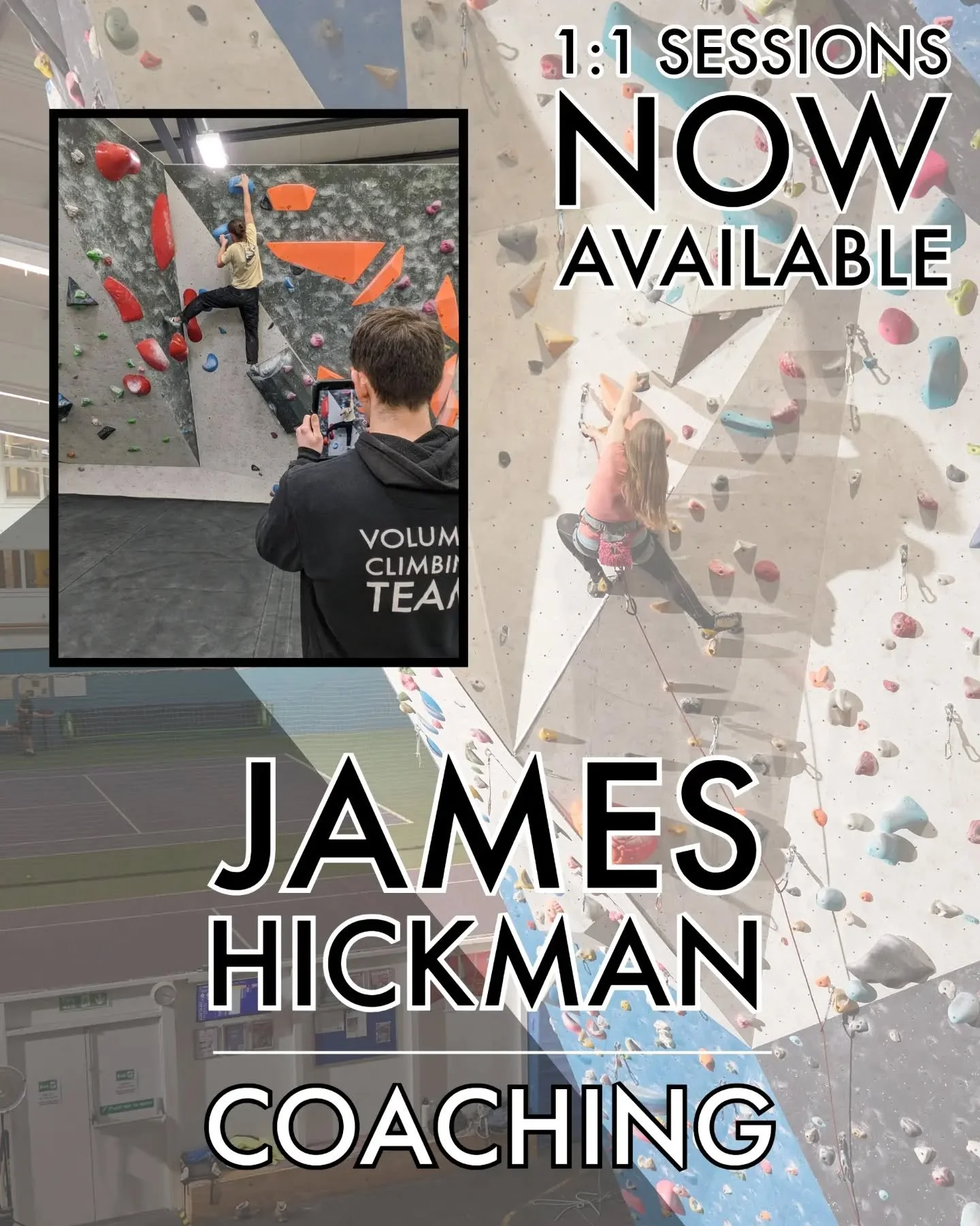 We are very proud to be able to offer coaching from James Hickman here at High Sports and Volume 1. 

James has a wealth of experince in coaching and helping people achieve their potential within climbing. Having spent the last 5 years coaching our J
