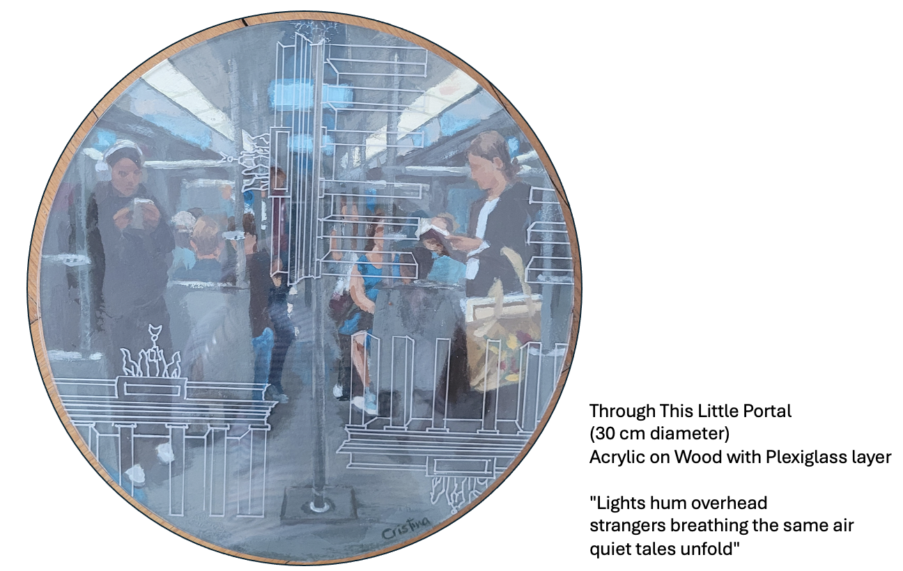 Through This Little Portal 
(30 cm diameter)