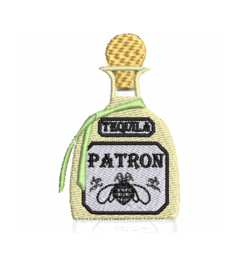Tequila Bottle Embroidery File - Downlad
