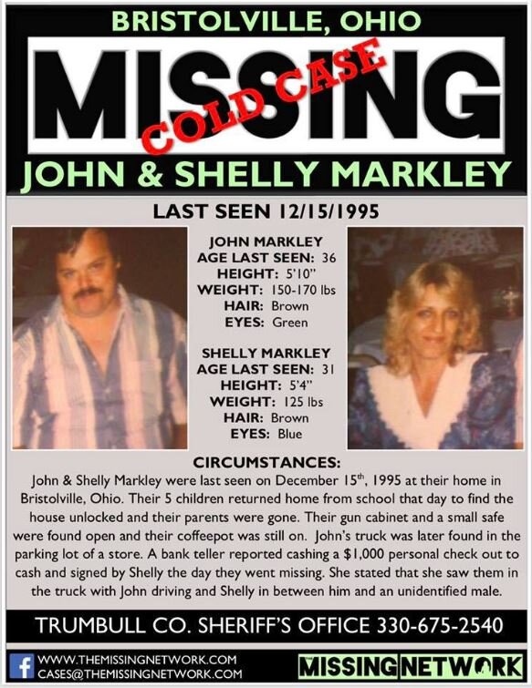 John and Shelly Markley Missing Poster