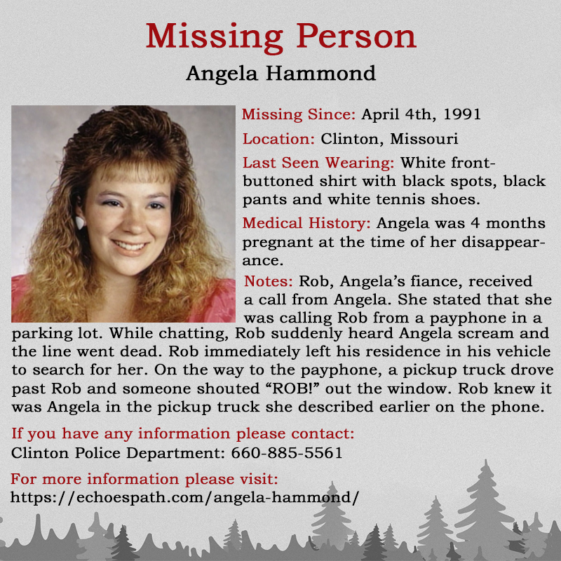 Angela Hammond Missing Poster