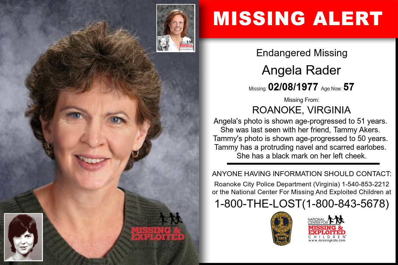 Angela Rader Missing Poster