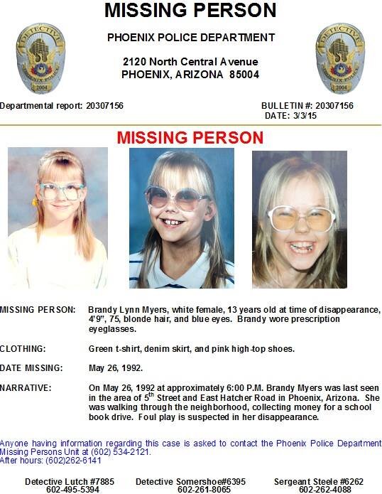 Brandy Myers missing poster