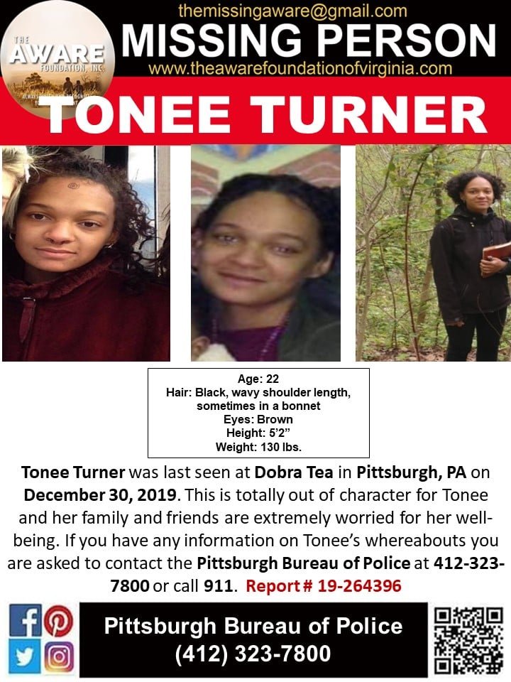 Tonee Turner missing poster