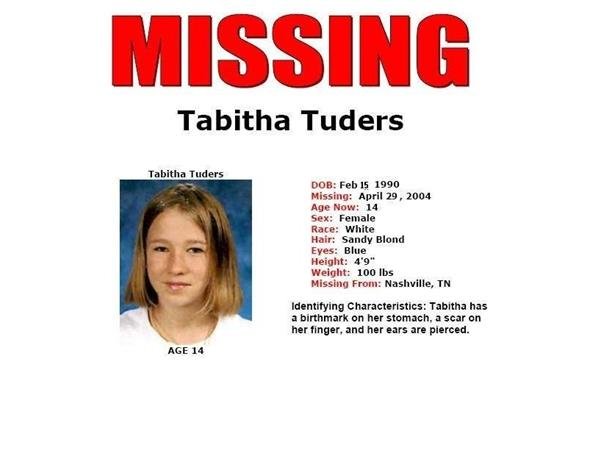 Tabitha Tudors missing poster