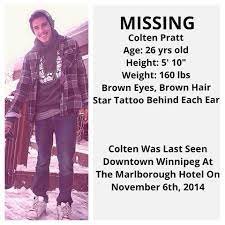 Colten Pratt Missing Poster