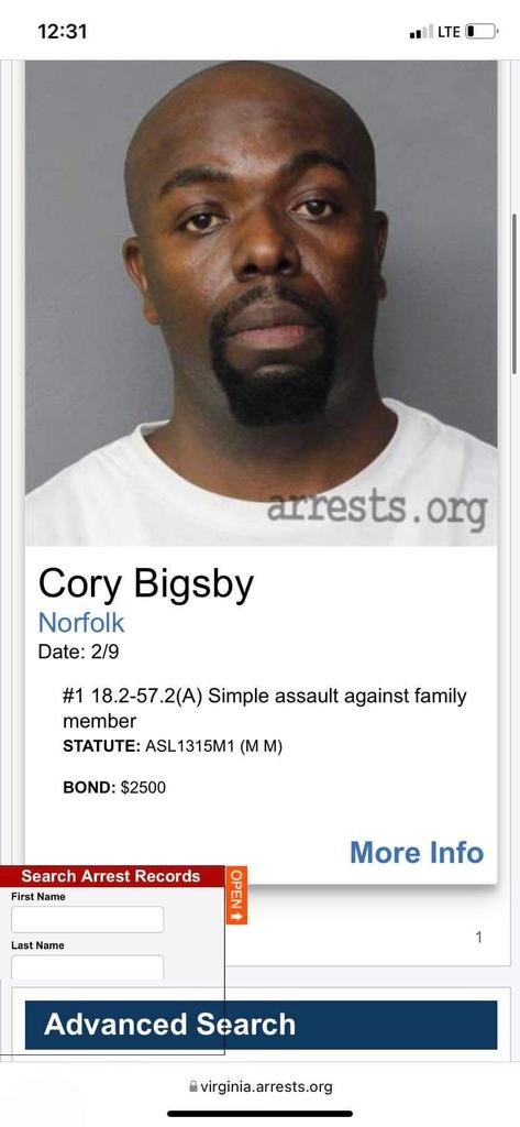 Cory Bigsby 2018 mugshot