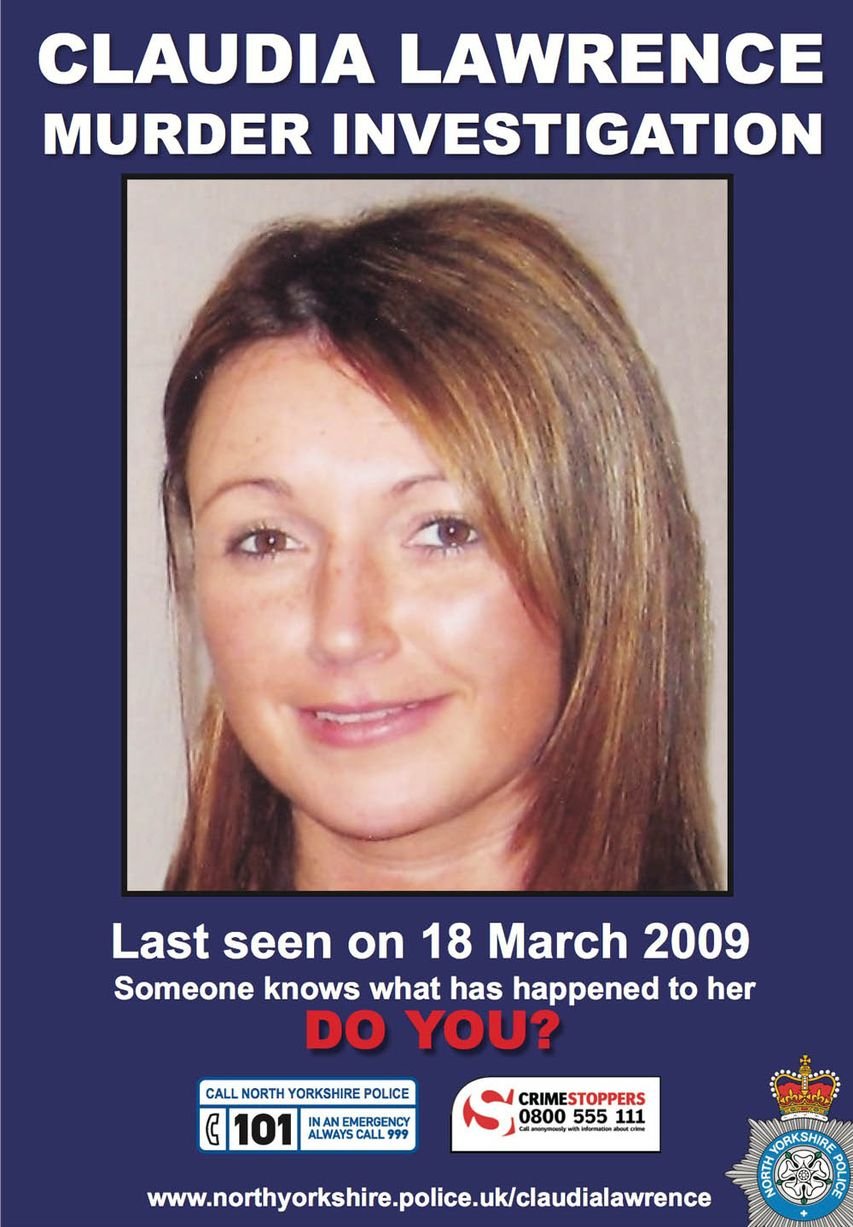 Claudia Lawrence missing poster