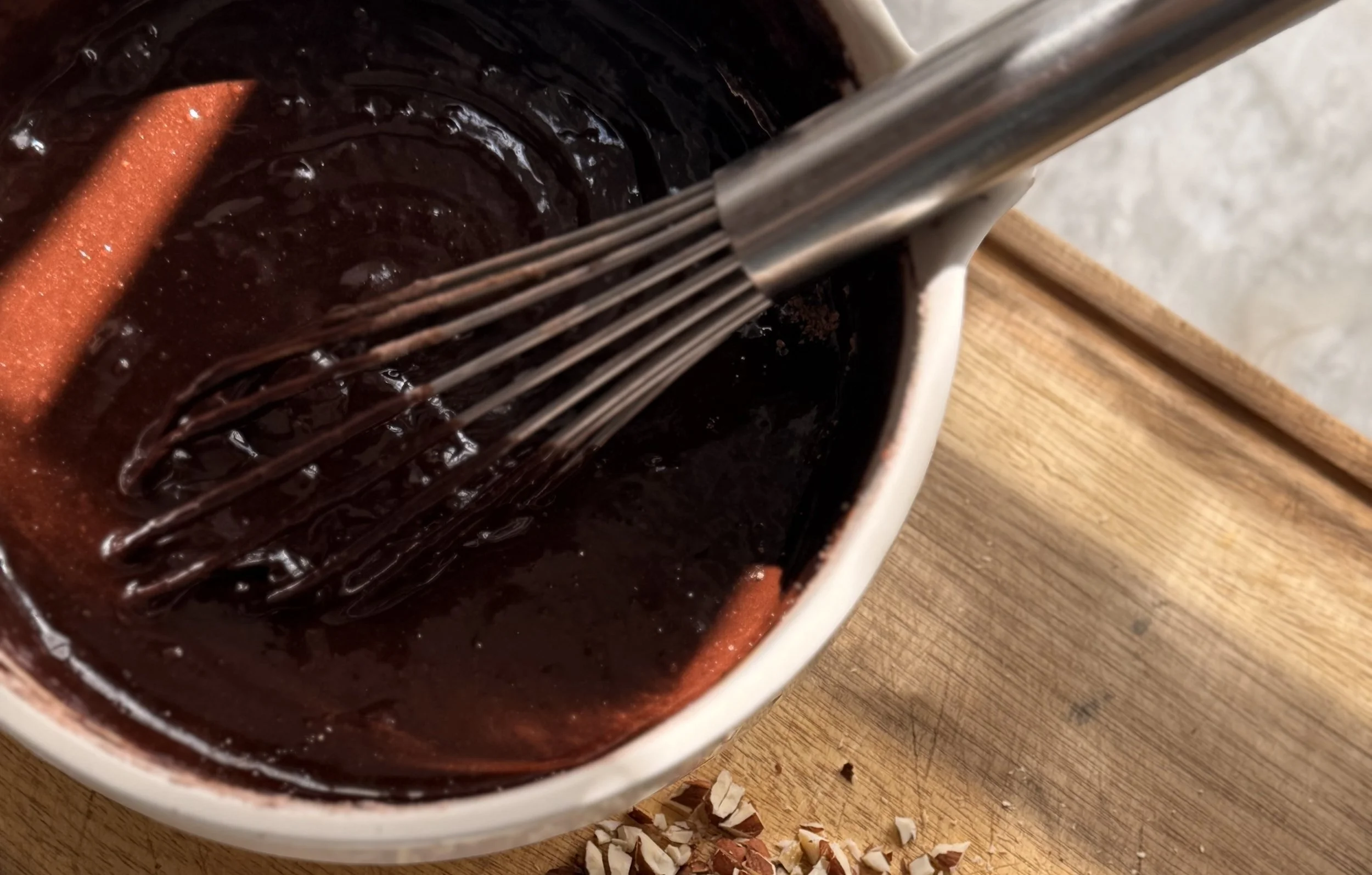 sweet potato brownie batter