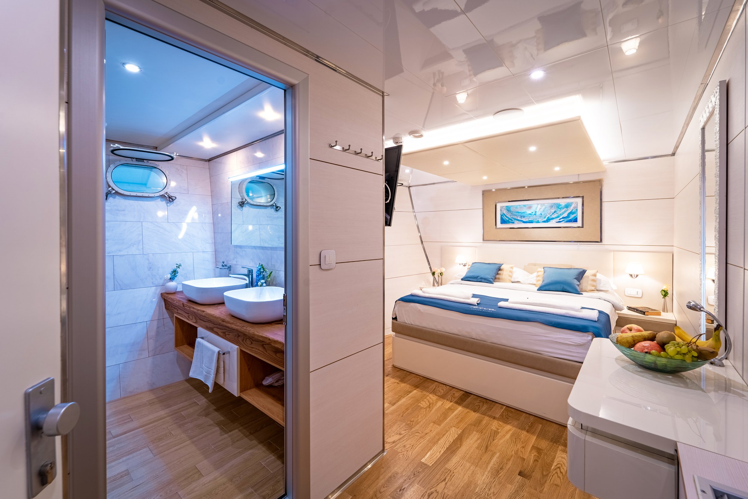 Sleeping quarters on a yacht in Croatia.jpg