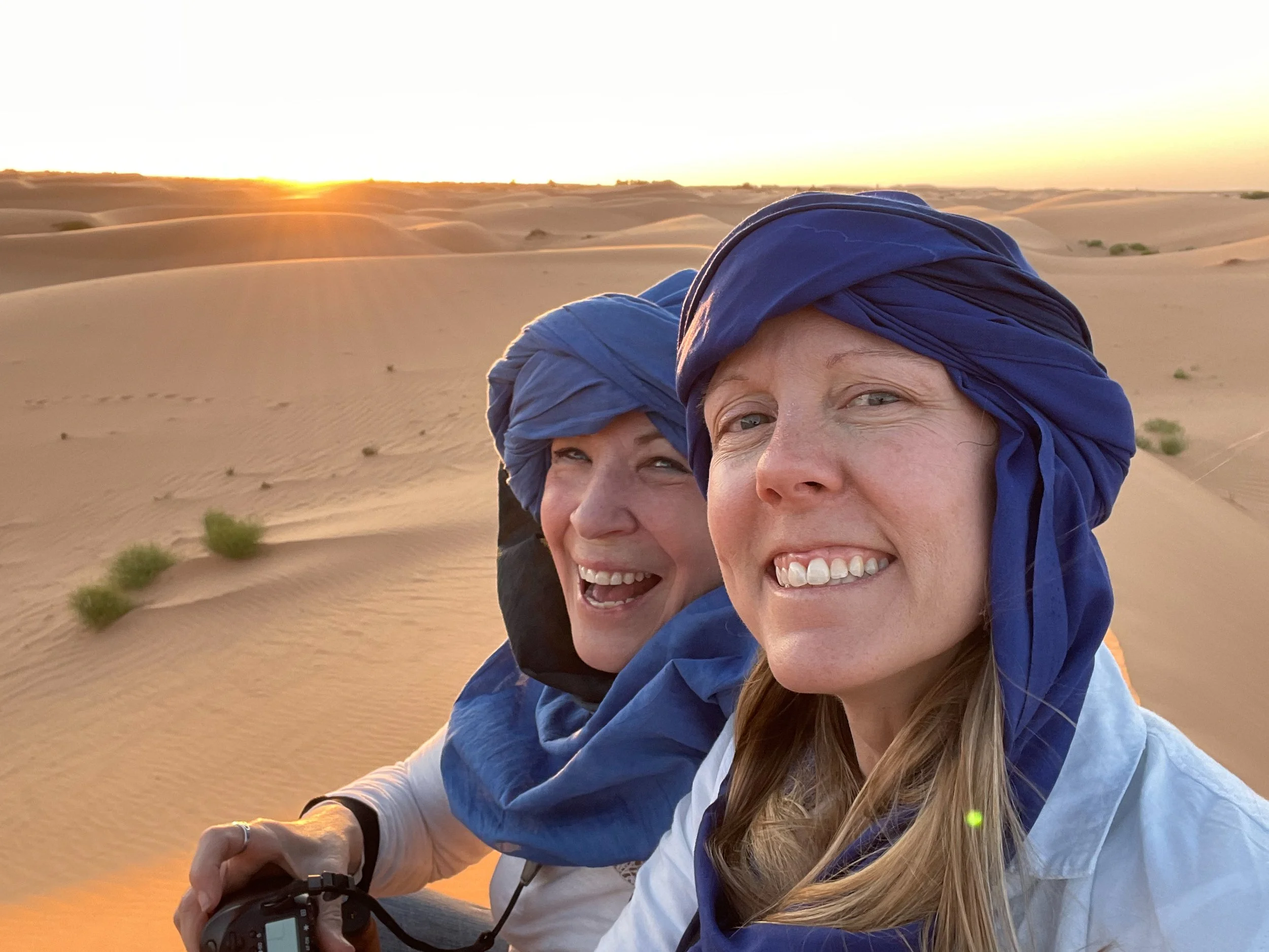 Women smiling in Morocco