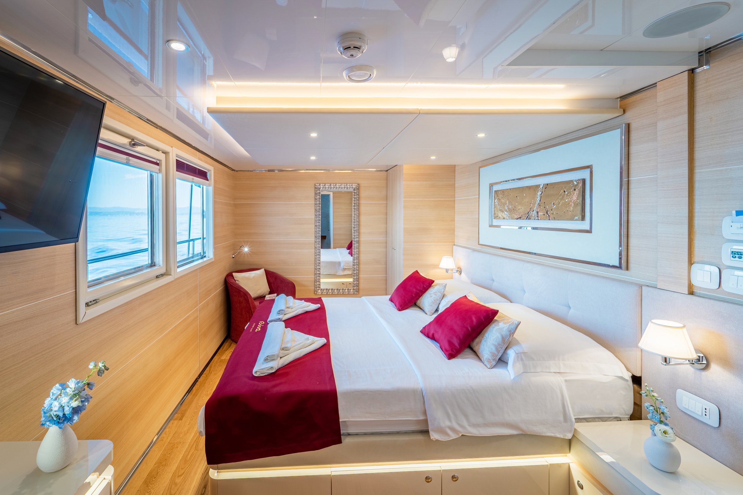 Sleeping quarters on a yacht in Croatia.jpg