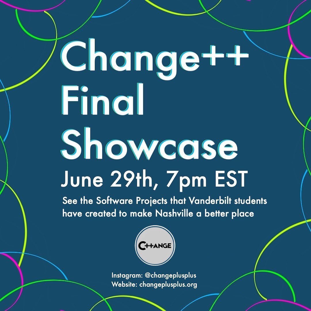 Wondering what we&rsquo;ve been up to? Come see the accomplishments of this years dedicated coders at our Change++ final showcase! 🎉🎉 Register Below: 
https://forms.gle/YTBRbhsKMtTGVzCr8