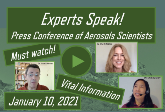 Experts Speak: Press Conference of Aerosol Scientists, Dr. Paul Update January 10, 2020
