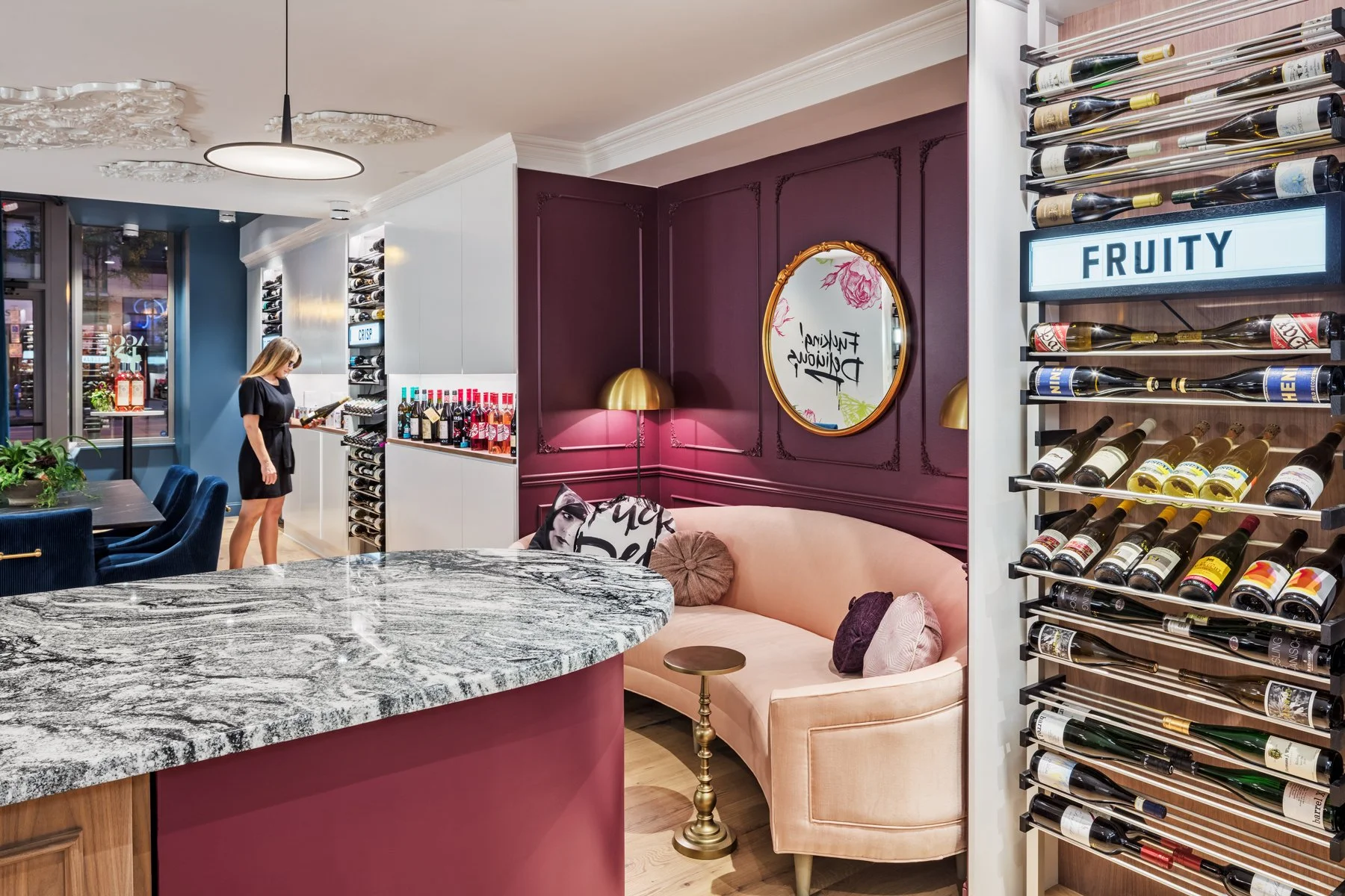 Accent Wine Parlor Pink Couch