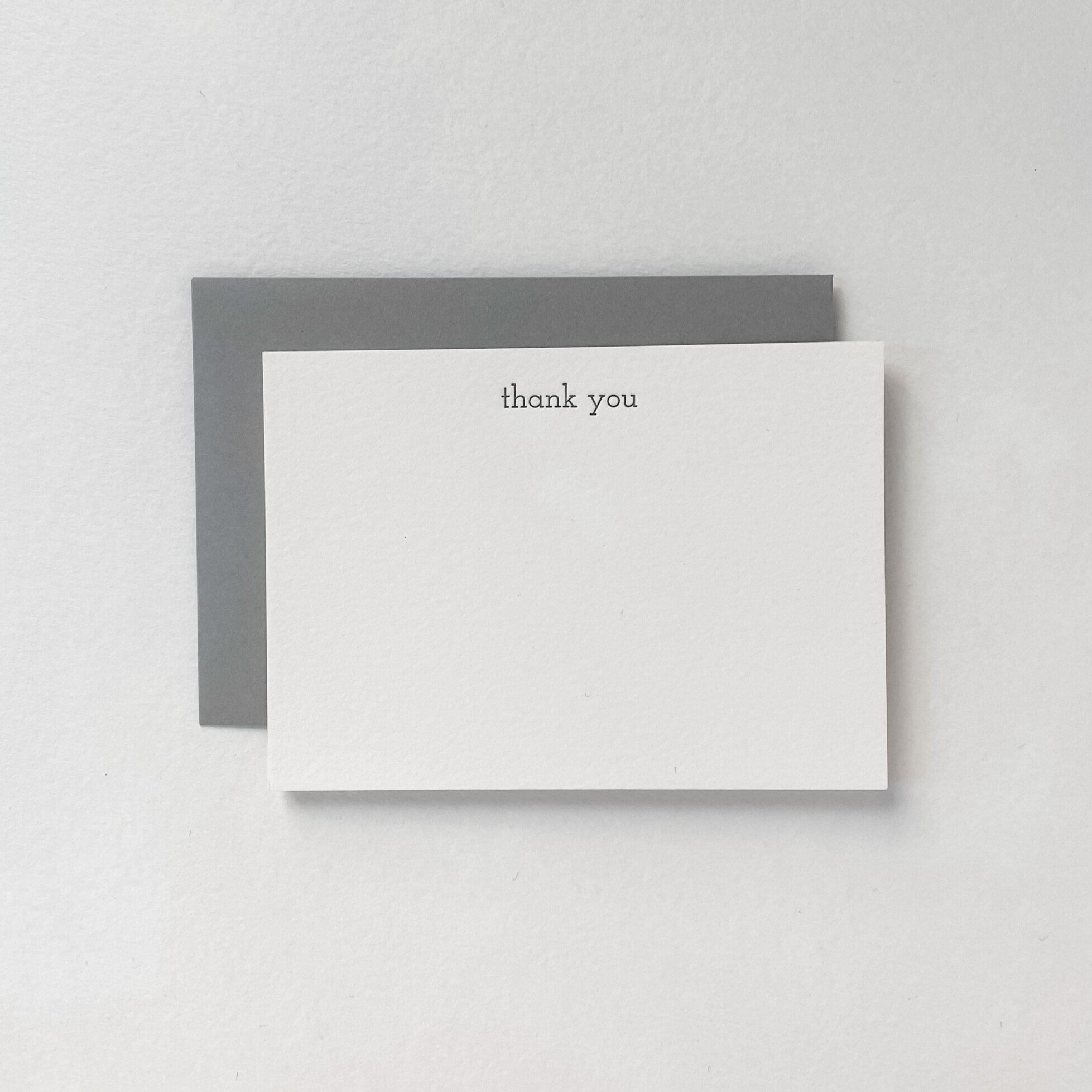 Letterpress Thank You Stationery Set - 17&P Letterpress