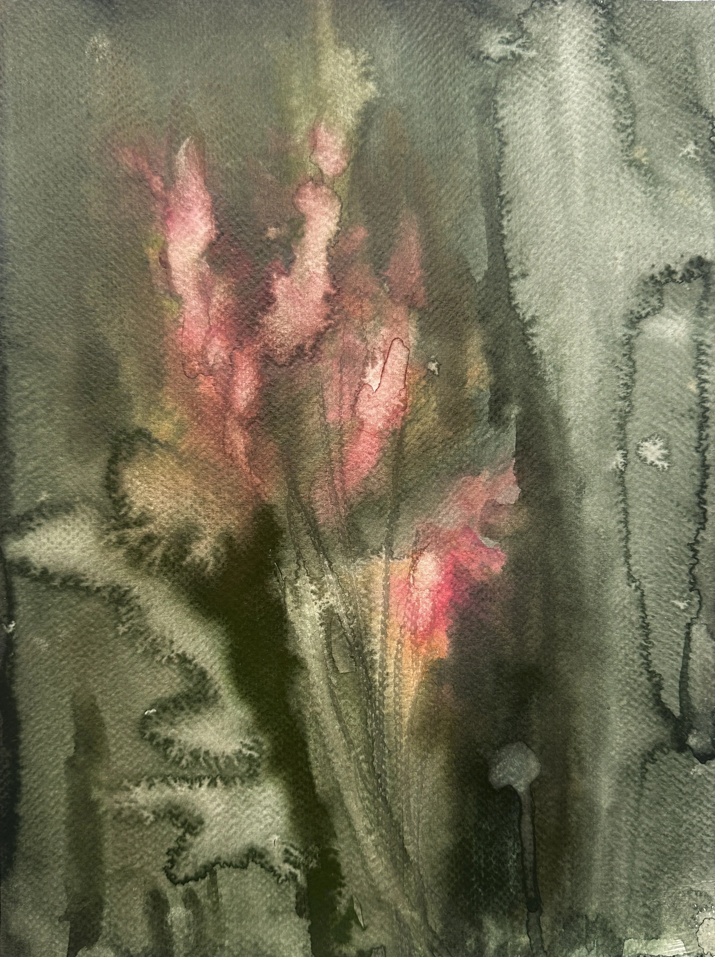 No. 4 (Series II) Victoria J. Fry (2025) Watercolor on paper 9 x 12 in.