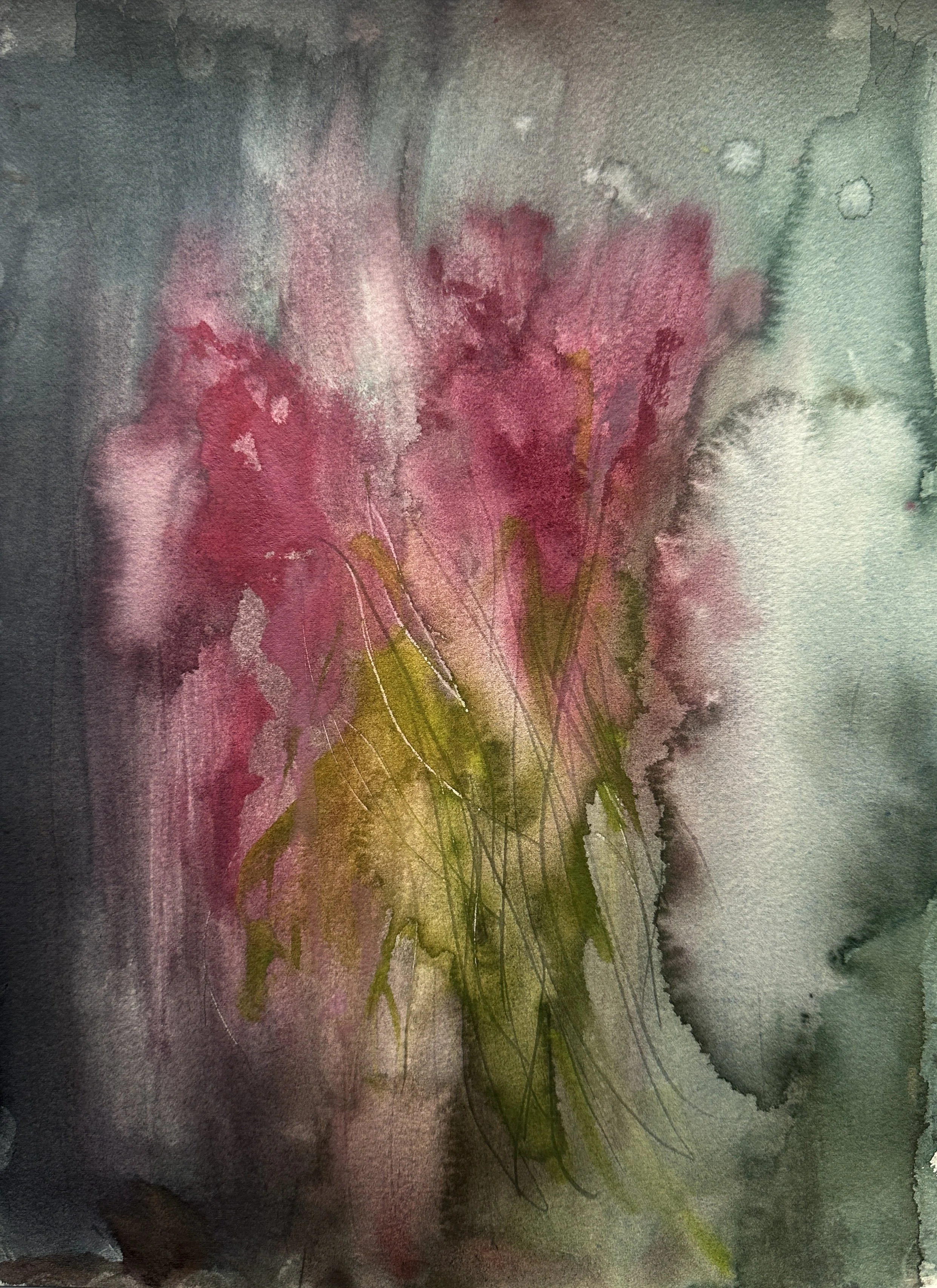 No. 7 (Series II) Victoria J. Fry (2025) Watercolor on paper 9 x 12 in.