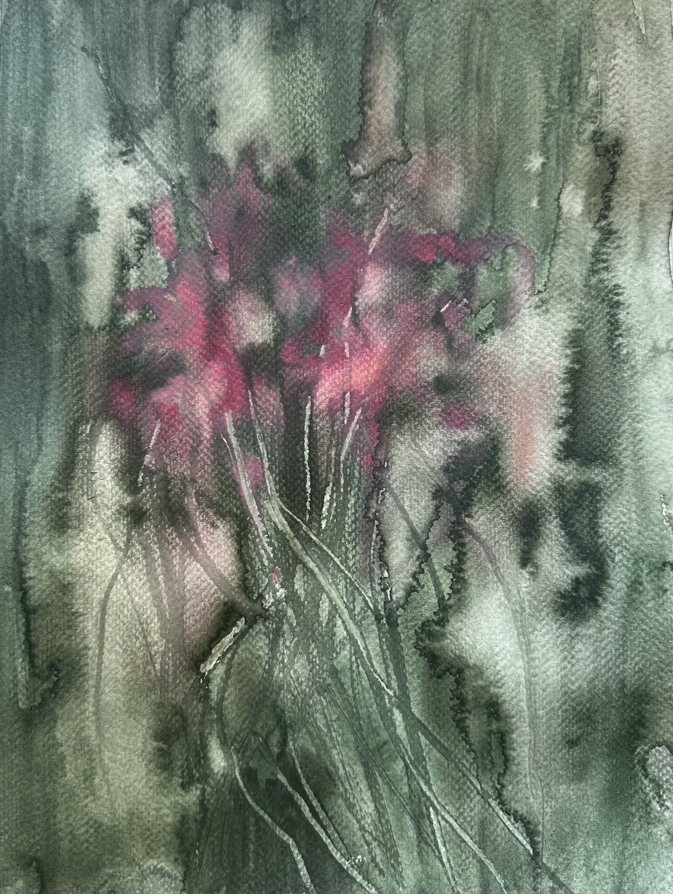 No.5, watercolor on paper, 12 x 9 in, 2025