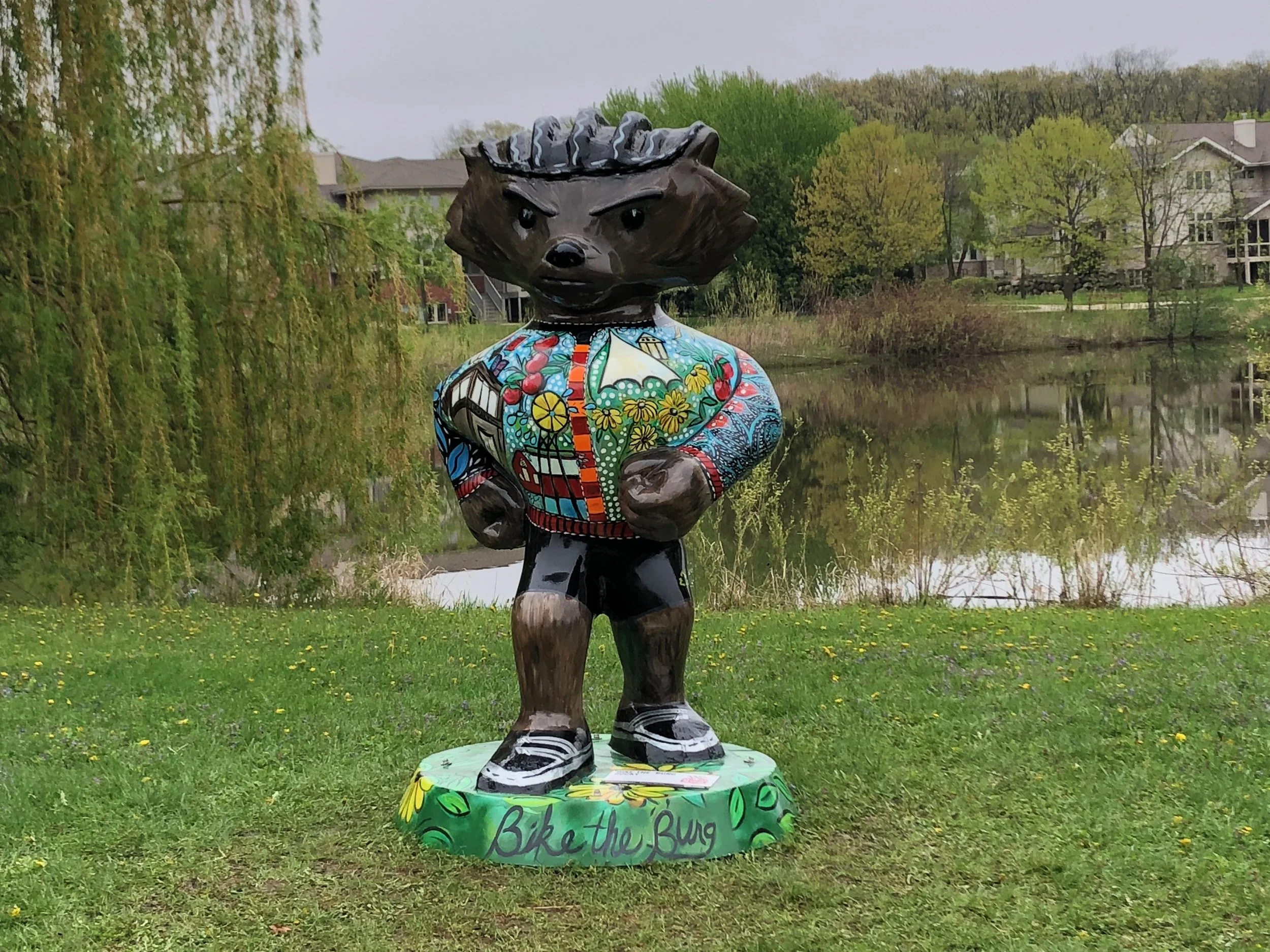 Finished work, installed at a Fitchburg park.