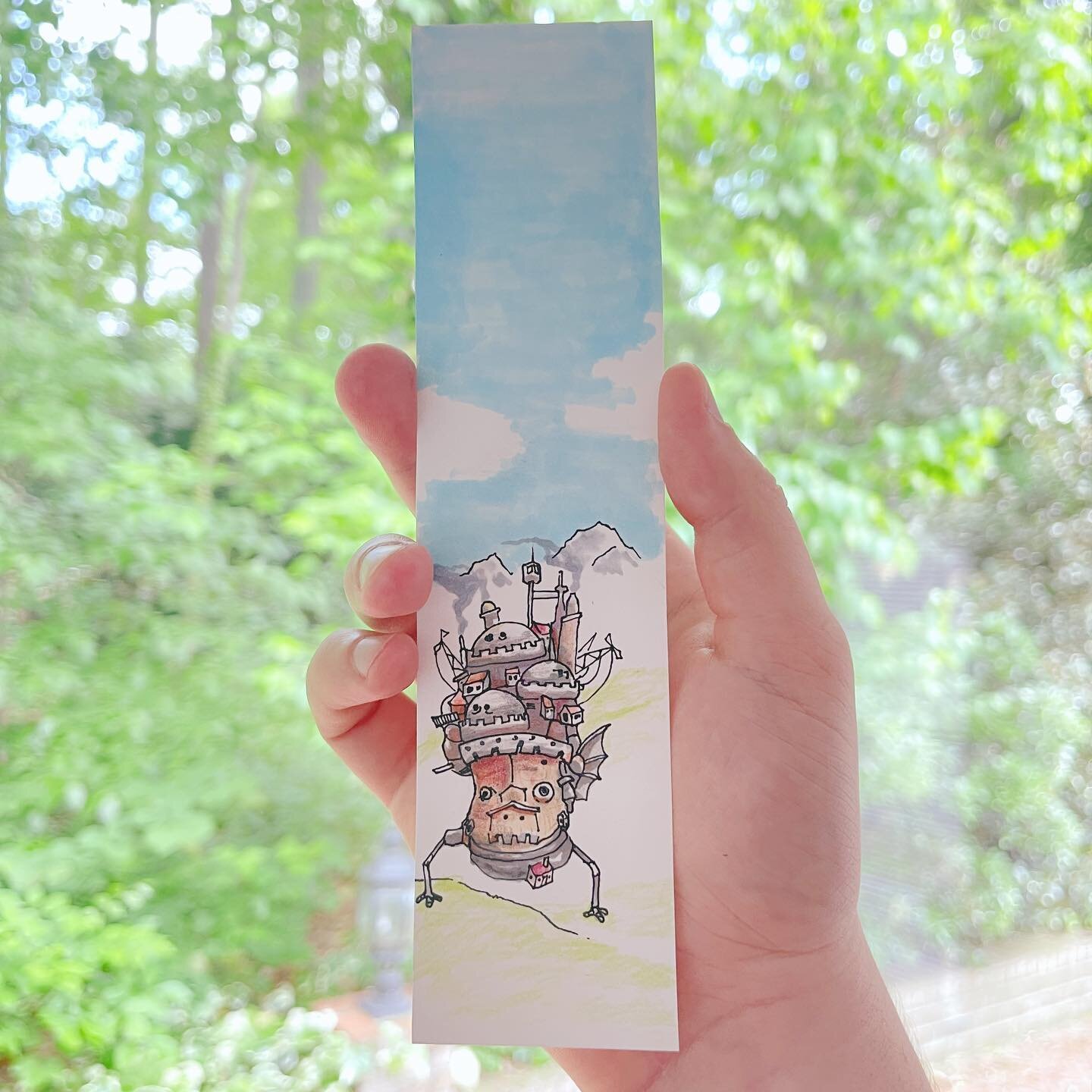 Just made a little #howlsmovingcastle bookmark as a gift for a friend 😁