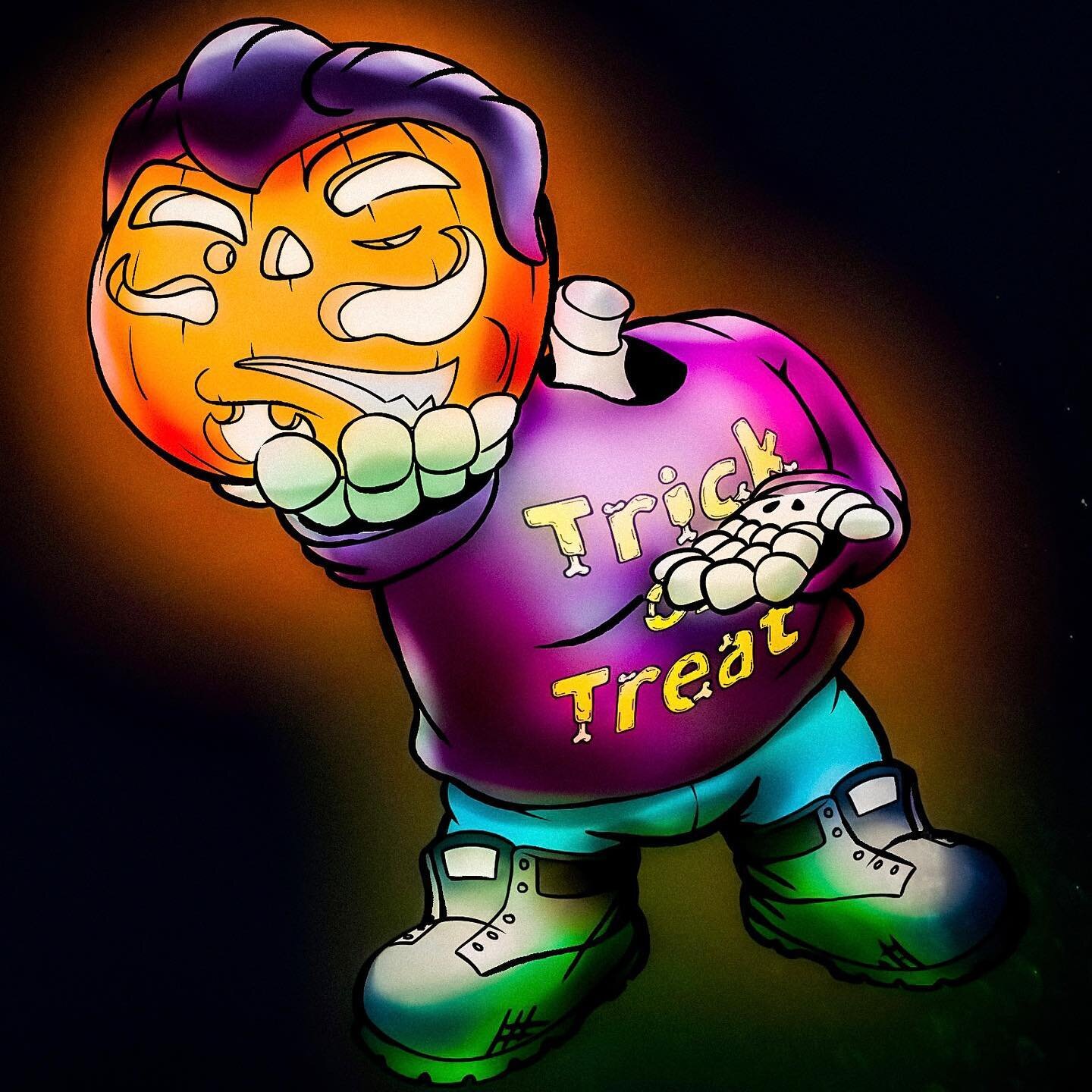 Spooky shit is *always* in season, y&rsquo;all&rsquo;. I had suuuuuch a good time drawing up this little commission hehe. 👻 🎃