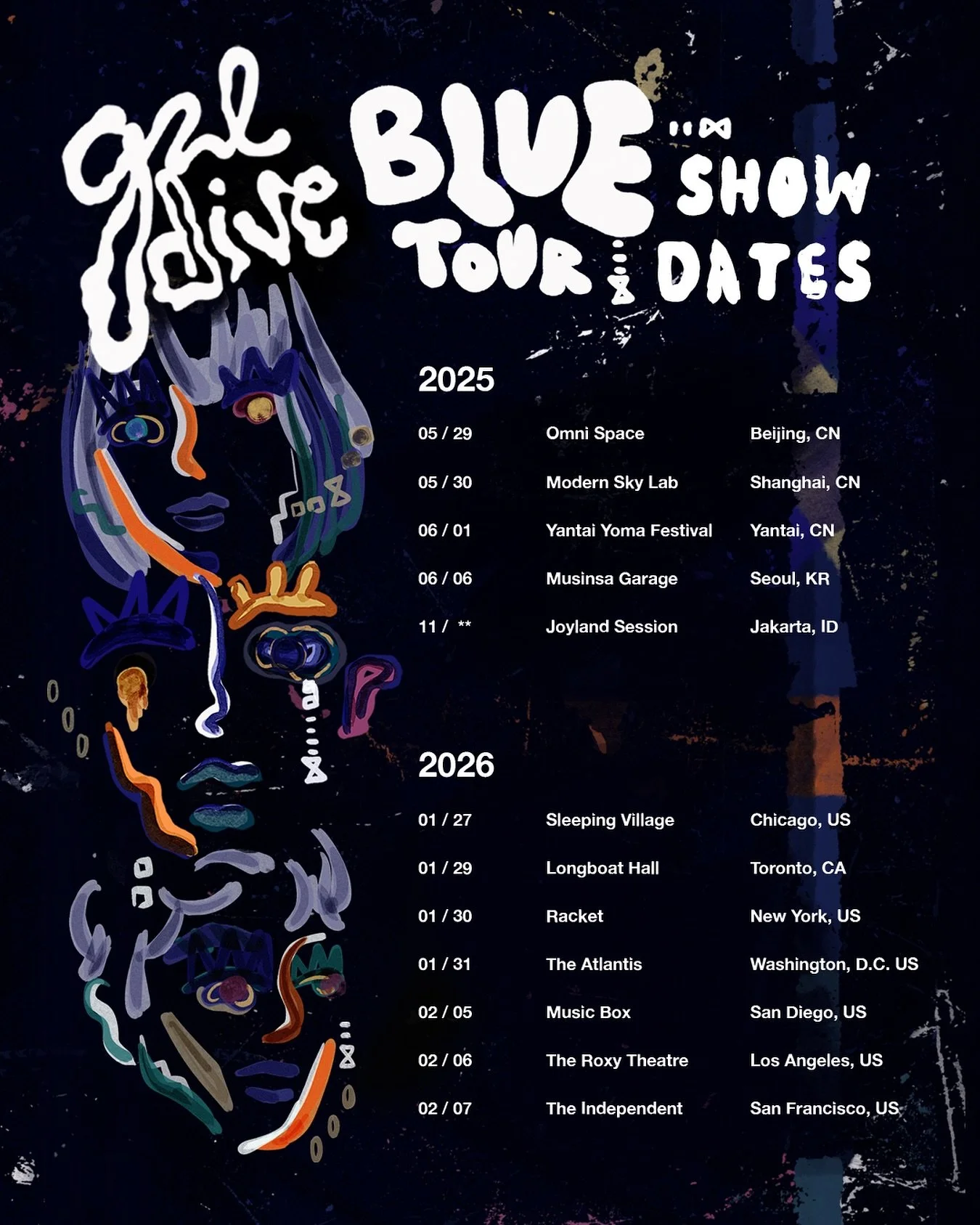 Galdive - Blue North America Tour 2026 •?•
Super excited to announce our US & Canada debut tour in 2026!! Can’t wait to meet all of you! Tickets will go on sale at 12pm local time, October 3rd, 2025
Join our Vault to get access