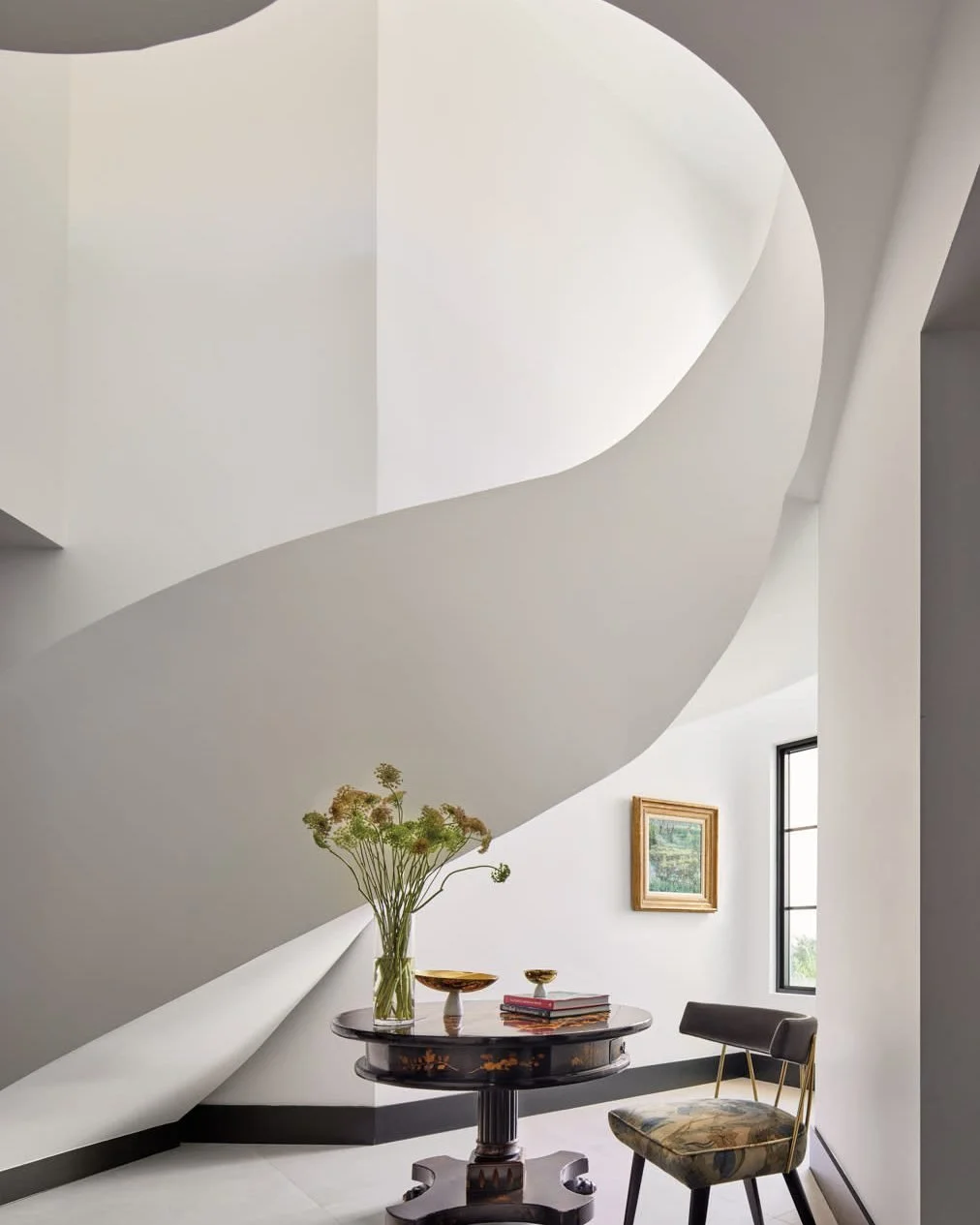 Elevating residential architecture... literally. 🤍

 #madebynmb #customhomedecor #staircasedesign #interiorinspiration #residentialdesign #luxuryinteriors
